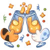 🥂 Эмодзи «Барсик» для Telegram