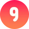 9️⃣ Эмодзи «Basic Emoji Gradient - цифры и значки» для Telegram