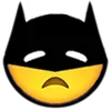 Стикер 11 Batman Emoji