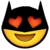 Стикер 3 Batman Emoji
