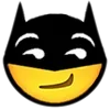 Стикер 5 Batman Emoji
