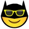 Стикер 4 Batman Emoji