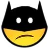 Стикер 34 Batman Emoji