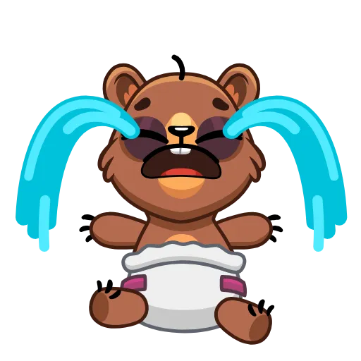 😭 Эмодзи «Медведь Акмаль» для Telegram