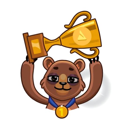 🏆 Эмодзи «Медведь Акмаль» для Telegram