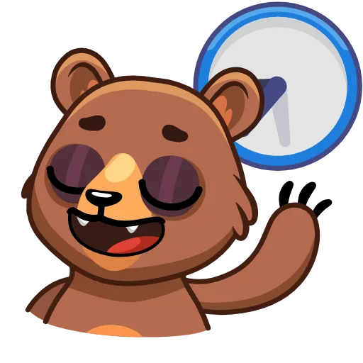 😌 Эмодзи «Медведь Акмаль» для Telegram
