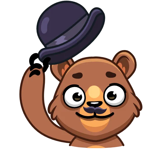 👋 Эмодзи «Медведь Акмаль» для Telegram