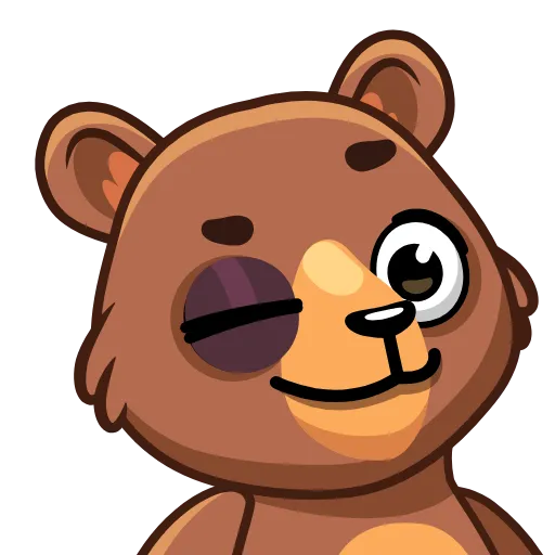 😉 Эмодзи «Медведь Акмаль» для Telegram