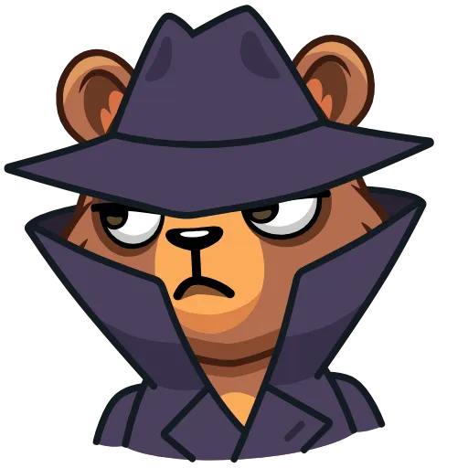 🕵️ Эмодзи «Медведь Акмаль» для Telegram