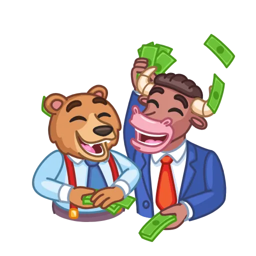 Стикер 29 Bear & Bull