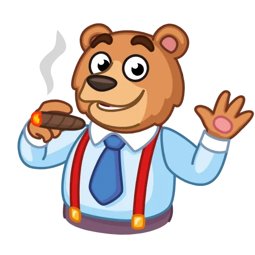 Стикер 5 Bear & Bull