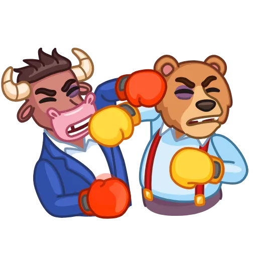 Стикер 14 Bear & Bull