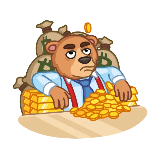Стикер 25 Bear & Bull