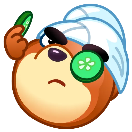 Стикер 37 Bear Emoji
