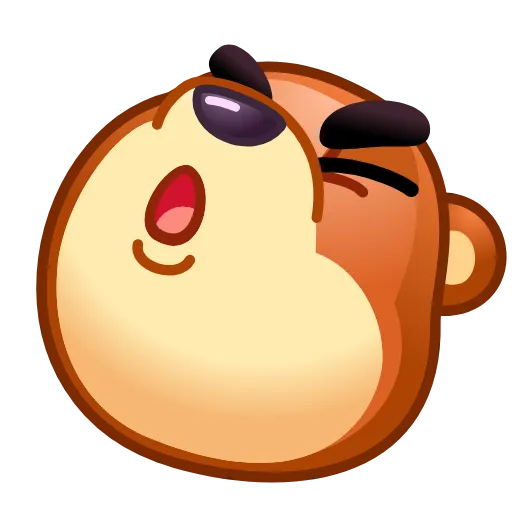 Стикер 35 Bear Emoji
