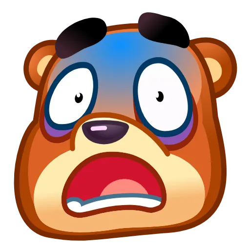 Стикер 17 Bear Emoji