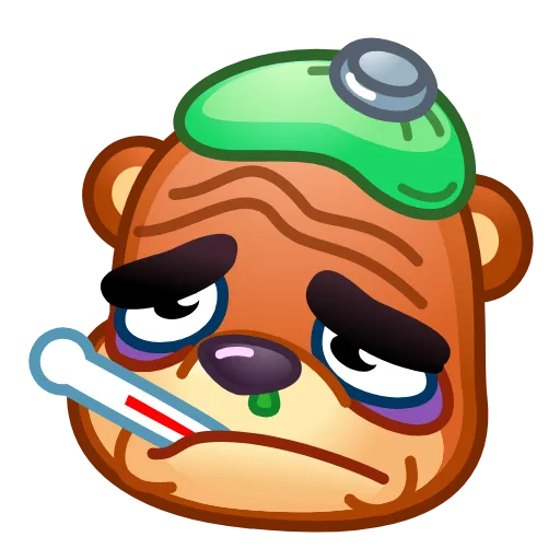 Стикер 27 Bear Emoji