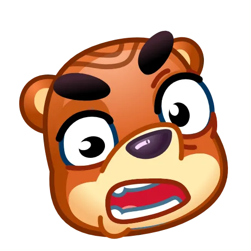 Стикер 40 Bear Emoji