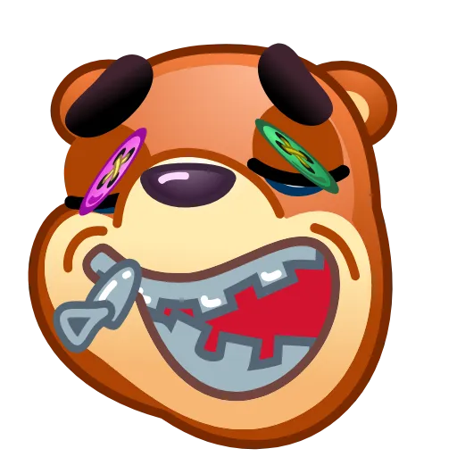 Стикер 26 Bear Emoji