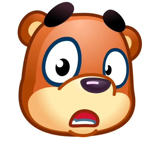 Стикер 20 Bear Emoji