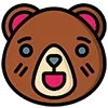 Стикер 3 🐻 Bear Emoji - смайлы с медвежьими эмоциями