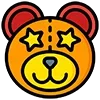 Стикер 44 🐻 Bear Emoji - смайлы с медвежьими эмоциями