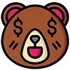 Стикер 20 🐻 Bear Emoji - смайлы с медвежьими эмоциями