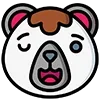 Стикер 17 🐻 Bear Emoji - смайлы с медвежьими эмоциями
