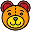Стикер 42 🐻 Bear Emoji - смайлы с медвежьими эмоциями
