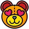 Стикер 43 🐻 Bear Emoji - смайлы с медвежьими эмоциями