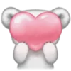 🤩 Эмодзи «⠀ ⠀ ⠀ ⠀ Медведь» для Telegram