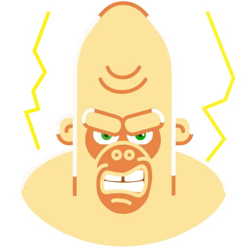 😡 Эмодзи «Beige Corilla» для Telegram