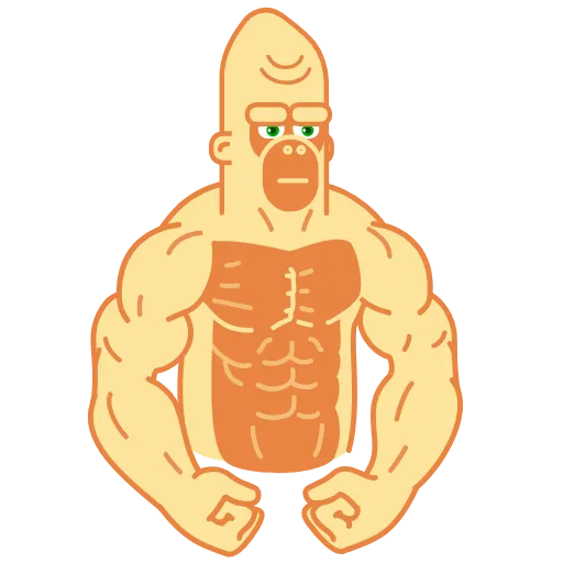 💪 Эмодзи «Beige Corilla» для Telegram