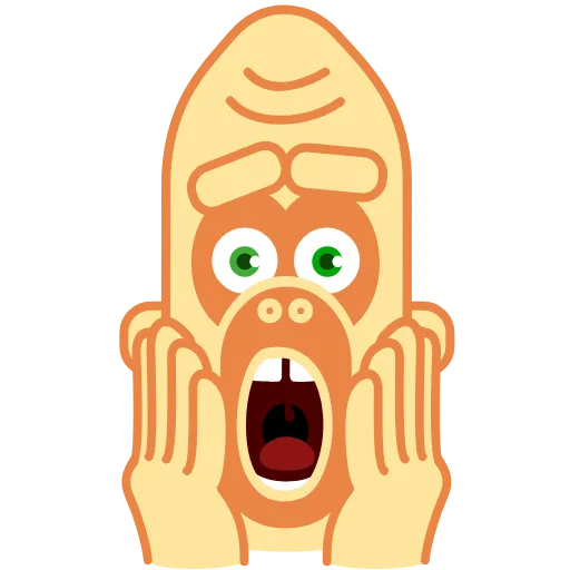 😱 Эмодзи «Beige Corilla» для Telegram