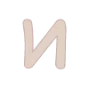 Стикер 35 Beige aesthetic