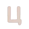Стикер 48 Beige aesthetic