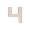 Стикер 49 Beige aesthetic