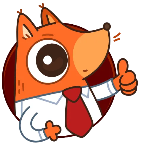 👍 Стикер «Белка-клерк» для Telegram