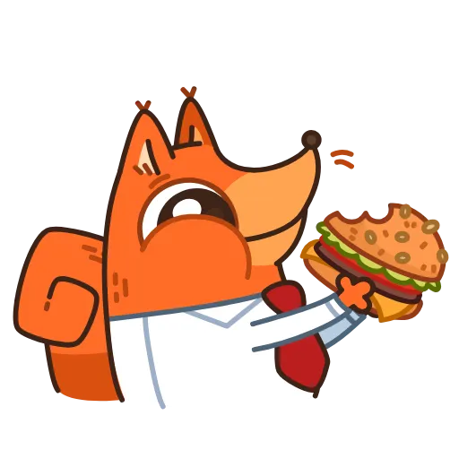 🤩 Стикер «Белка-клерк» для Telegram