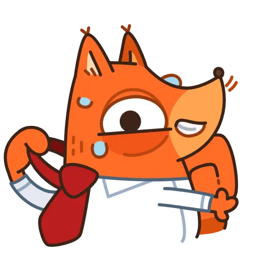🤩 Стикер «Белка-клерк» для Telegram