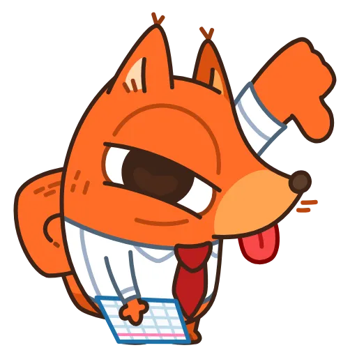👎 Стикер «Белка-клерк» для Telegram