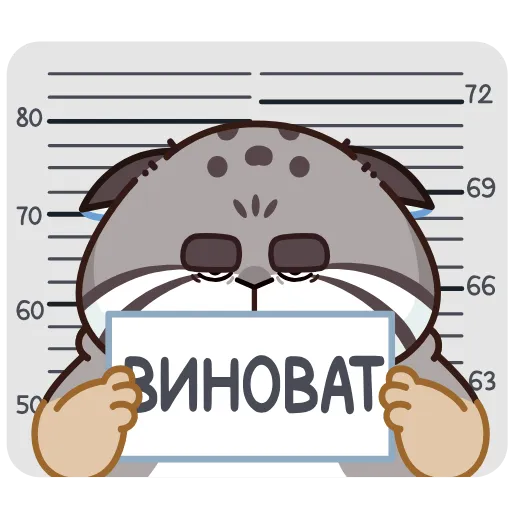 Стикер 11 ️ Анимированный набор эмоджи с котом Беляшем из ВК