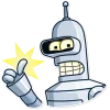 Стикер 23 Бендер - Futurama
