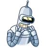 Стикер 5 Бендер - Futurama