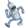 Стикер 29 Бендер - Futurama