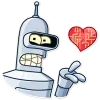 Стикер 12 Бендер - Futurama