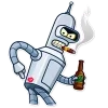 Стикер 27 Бендер - Futurama