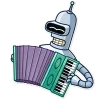 Стикер 20 Бендер - Futurama