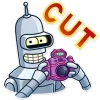 Стикер 22 Бендер - Futurama