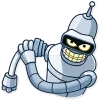 Стикер 30 Бендер - Futurama